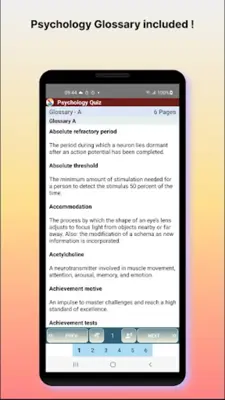 Psychology Quiz android App screenshot 3