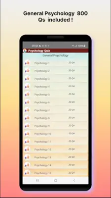 Psychology Quiz android App screenshot 4